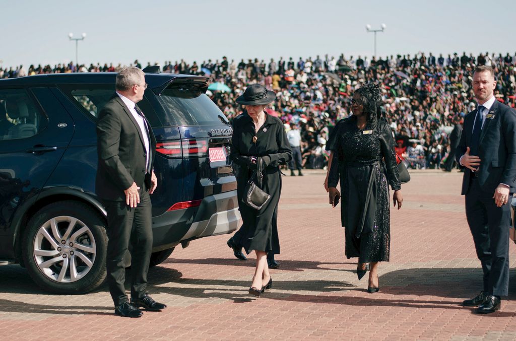 Princess Anne attends funeral for the late Namibian President Hage Geingob
