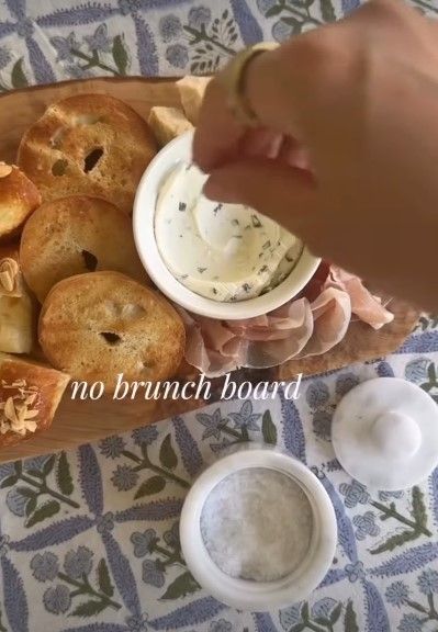 Meghan shared her fans create their own Charcuterie board - with flower sprinkles