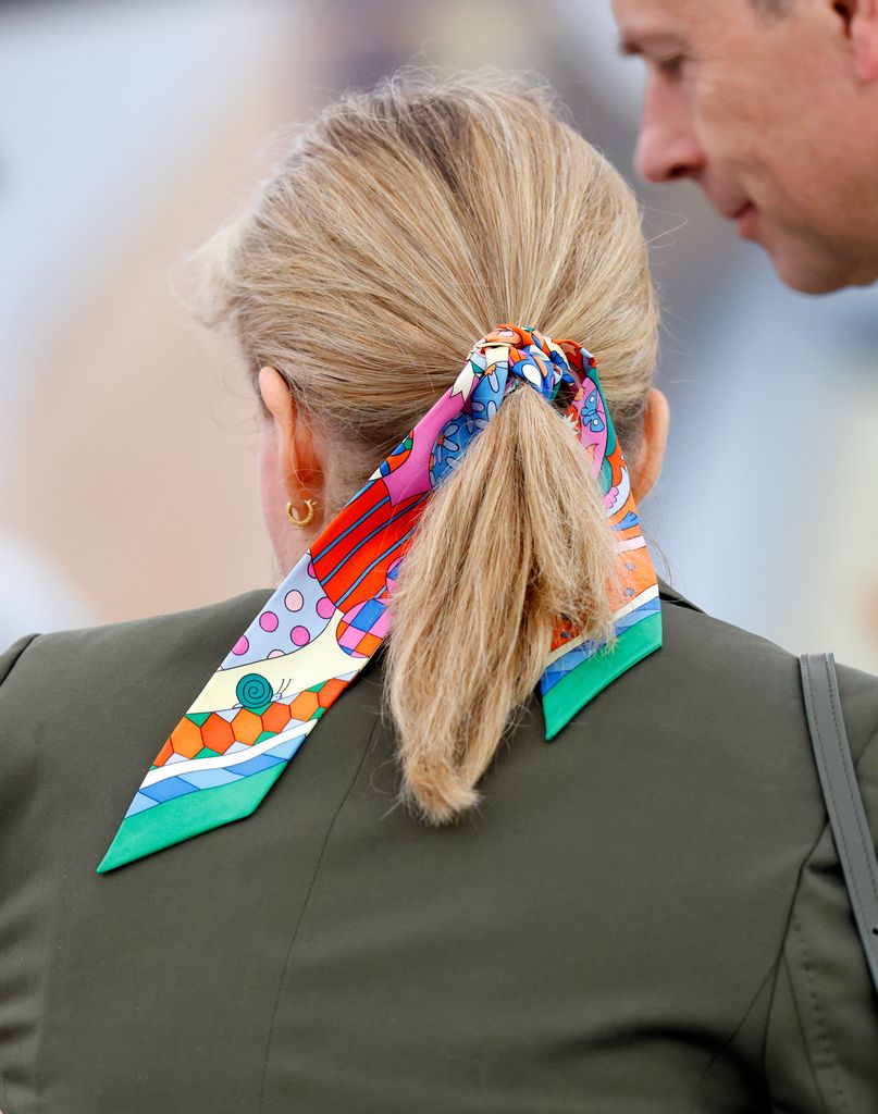  Sophie, Duchess of Edinburgh (hair band detail) attends day 2 of the 2024 Royal Windsor Horse Show in Home Park, Windsor Castle on May 2, 2024 in Windsor, England. 