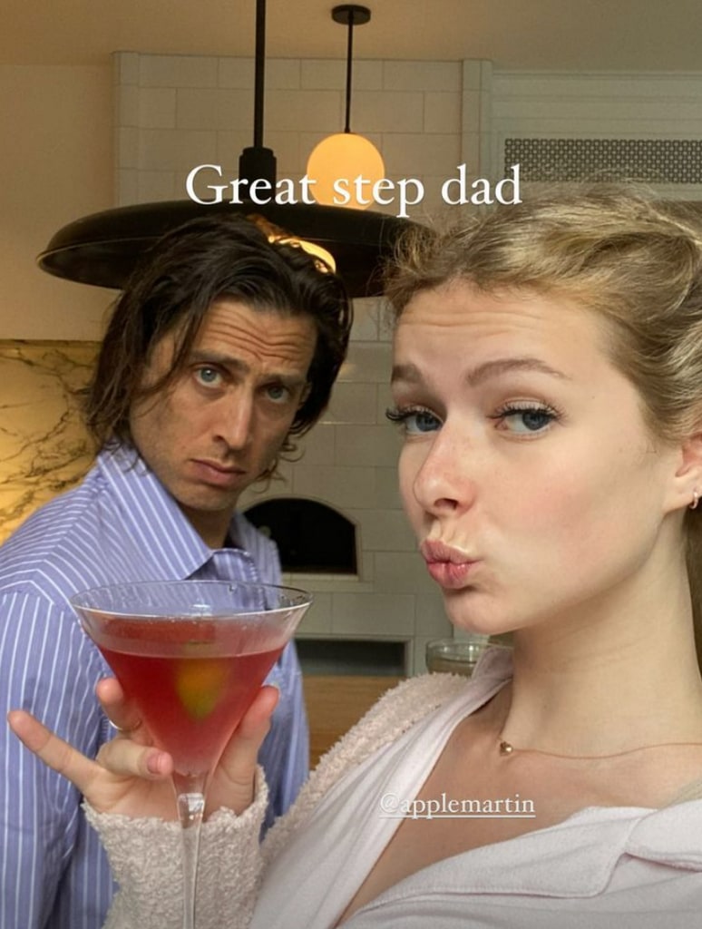 Photo shared by Gwyneth Paltrow on Instagram in honor of Father's Day of her husband Brad Falchuk with her daughter Apple Martin
