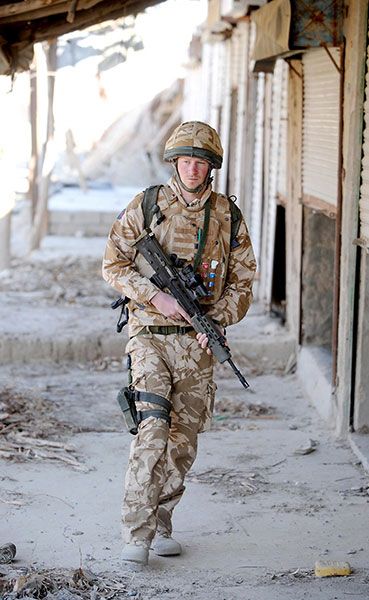 Prince Harry serving in Afghanistan in 2008