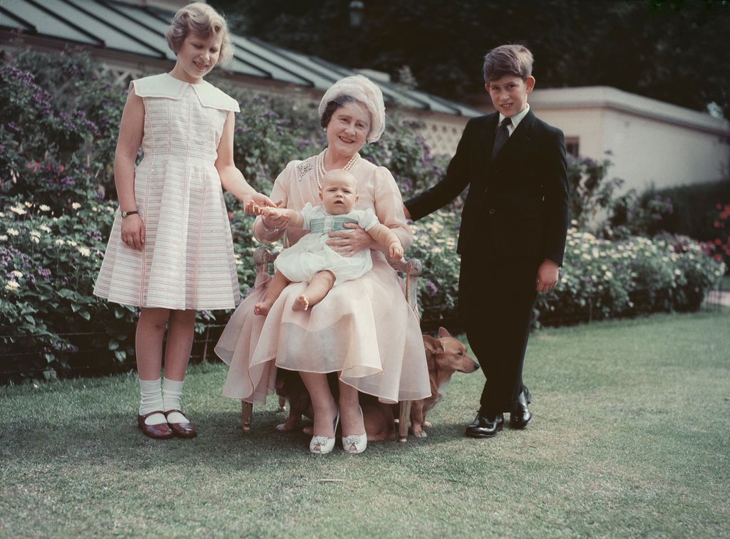 Nine-year-old Princess Anne pictured in with striking blonde hair 