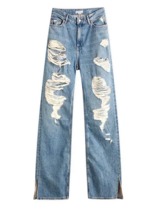 Khloé jeans with rips