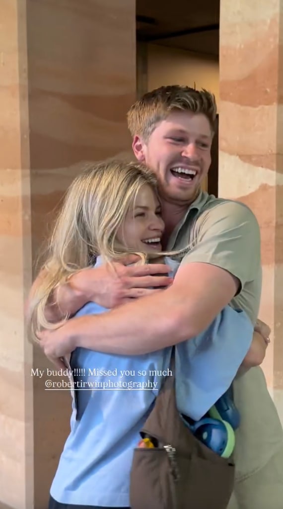 robert irwin witney carson reunion hug