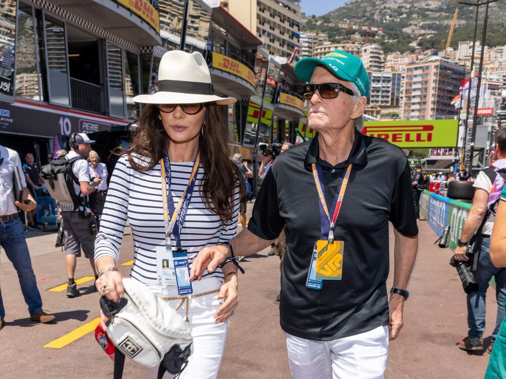  Michael Douglas and Catherine Zeta-Jones turned heads at the racing event