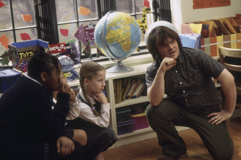 Caitlin Hale with Jack Black on School of Rock