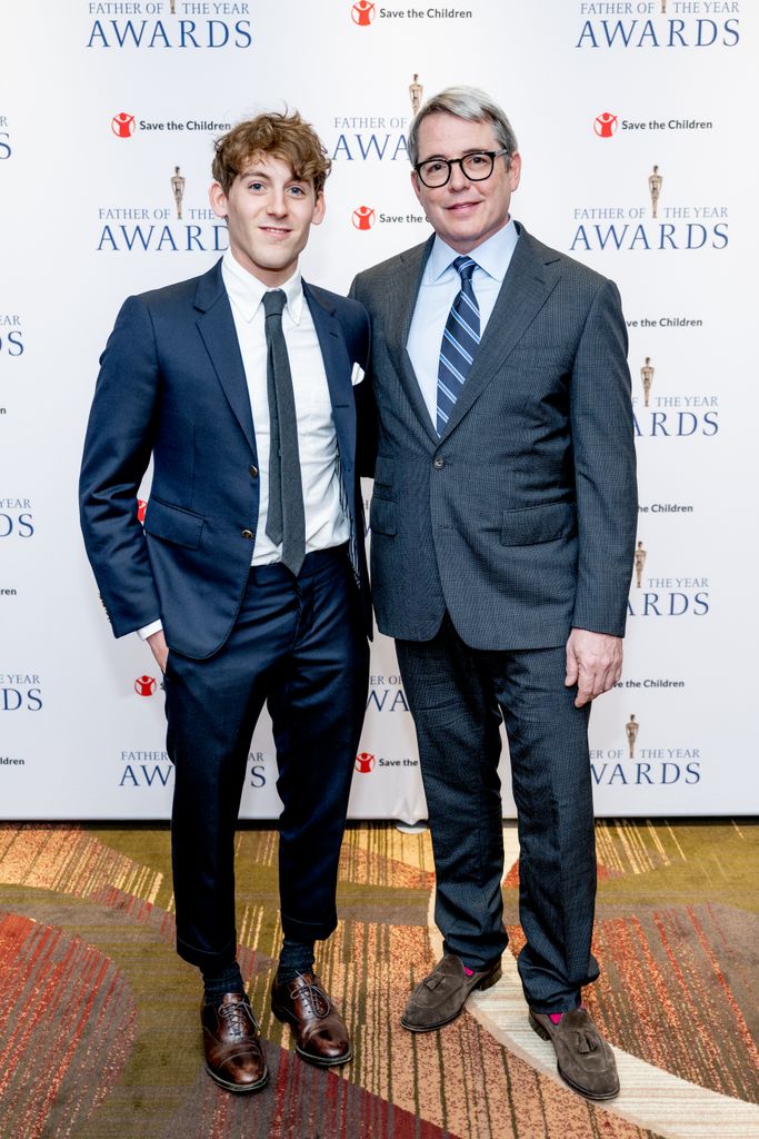James Wilkie Broderick and Matthew Broderick attend the 2023 father of the year awards at Sheraton New York Times Square on June 15, 2023 in New York City.