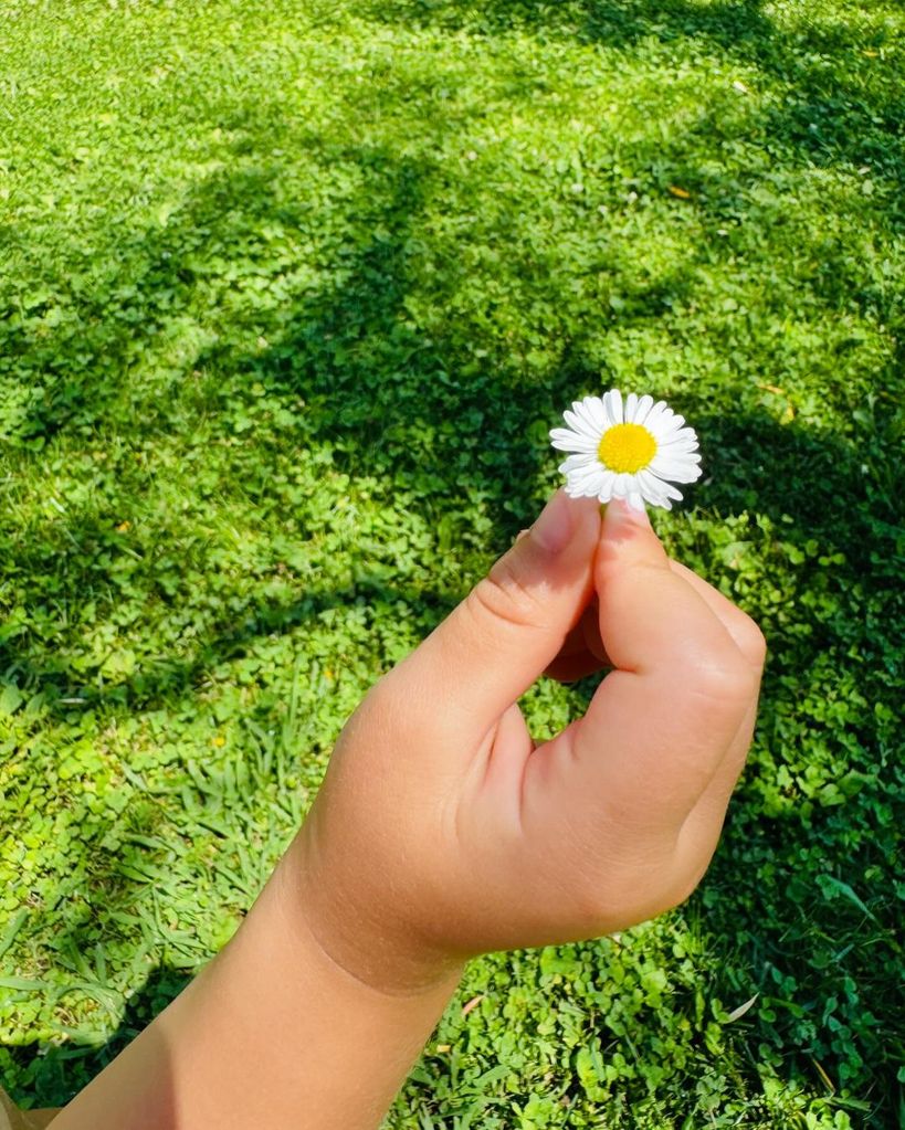 Katy Perry shared a sweet photo of daughter Daisy holding a daisy 