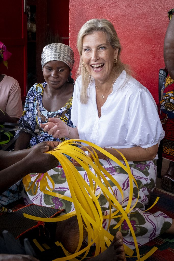 Duchess Sophie of Edinburgh during visit to Democratic Republic of Congo