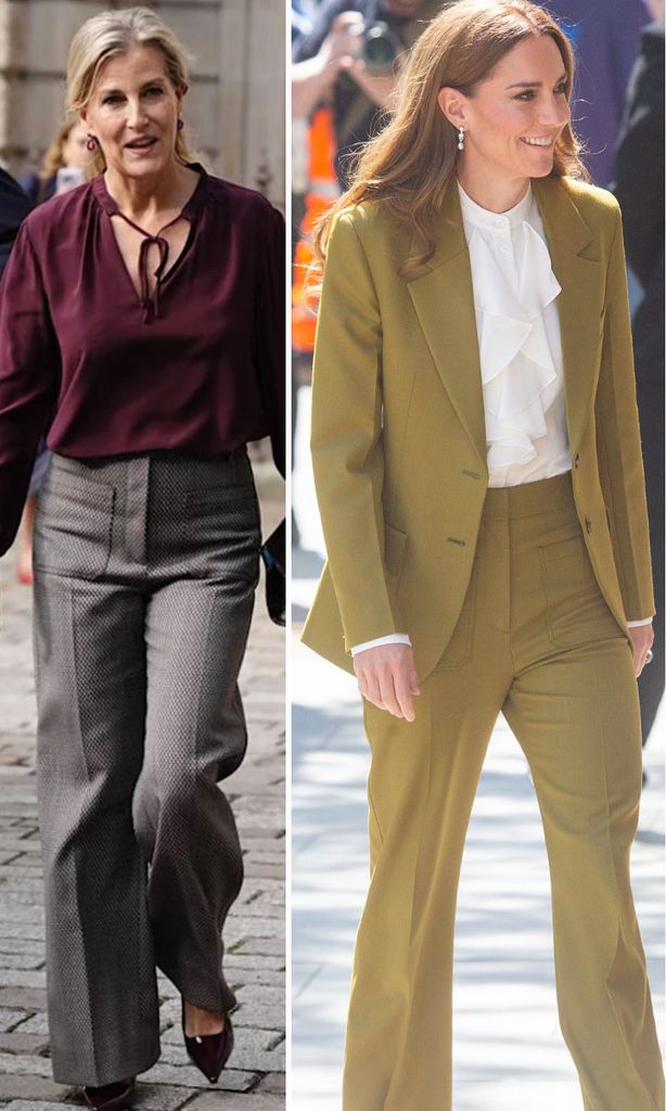 duchess sophie and kate both wearing vb trousers