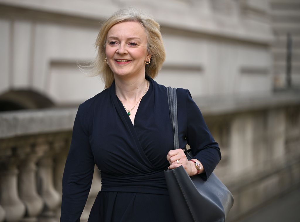 Former British Prime Minister Liz Truss arrives to launch The Growth Commission
