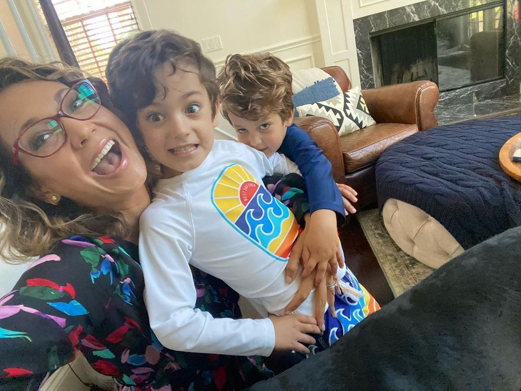 Ginger Zee with her sons Adrian and Miles