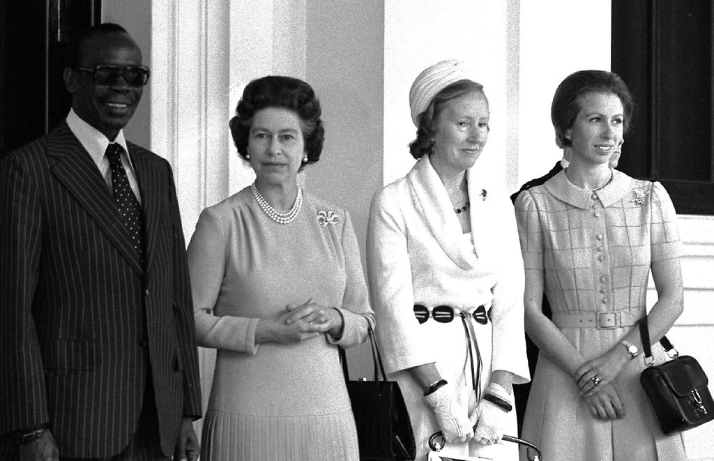 Princess Anne (right) wore the dress in 1978