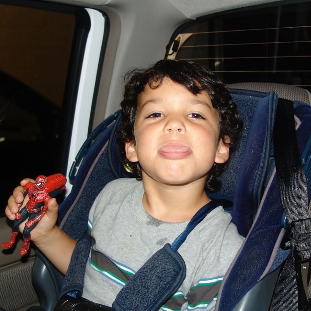 Nikko Gonzalez in a childhood throwback photo shared by Lauren Sánchez on Instagram