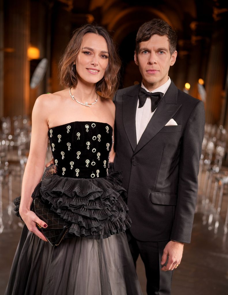 Keira Knightley, James Righton at Le Grand Daner du Louvre held at Musee du Louvre on March 04, 2025 in Paris, Franc