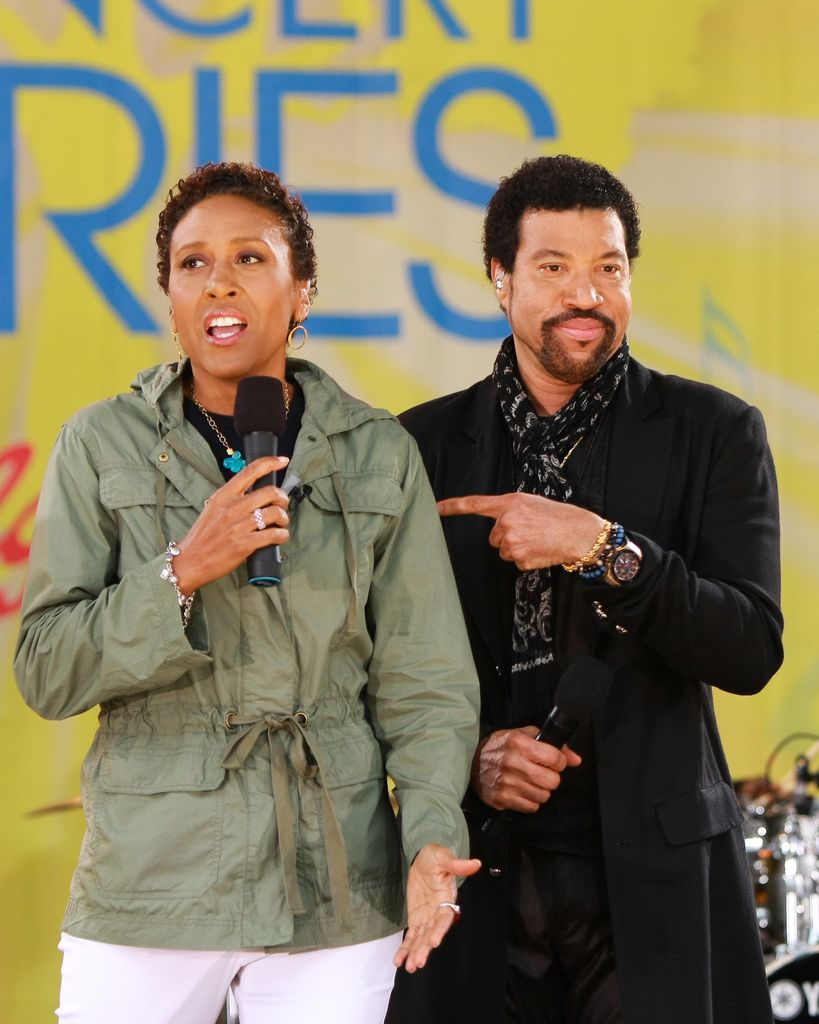 Robin Roberts and Lionel Richie performs for ABC's "Good Morning America" summer concert series