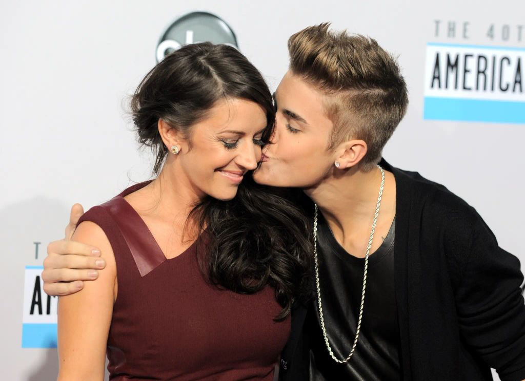 Justin with his mum