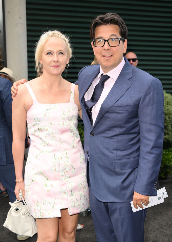 Kitty McIntyre and Michael McIntyre attend day eight of Wimbledon