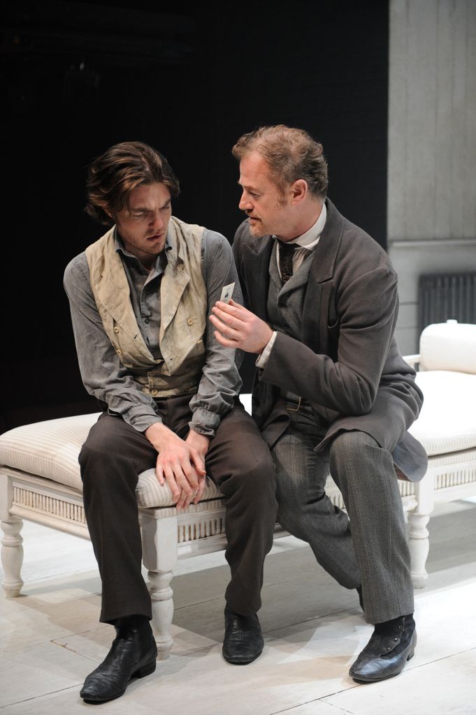 Alan Rickman directed Tom Burke in 2008 in Creditors at the Donmar Warehouse