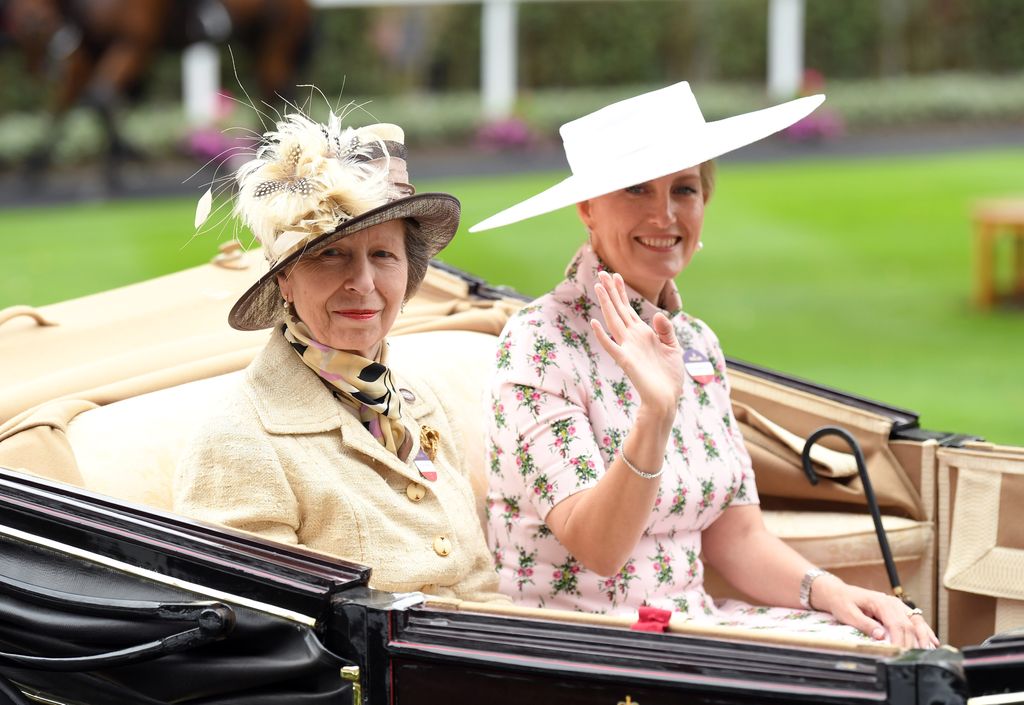 Princess Anne looks ultra glamorous in embroidered mini dress and the ...
