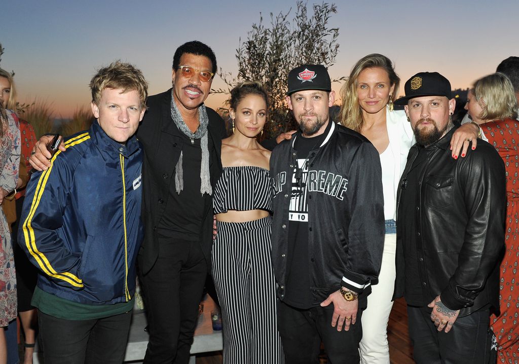 Josh Madden, Lionel Richie, Nicole Richie, Joel Madden, Cameron Diaz and Benji Madden attend House of Harlow 1960 x REVOLVE on June 2, 2016 in Los Angeles, California