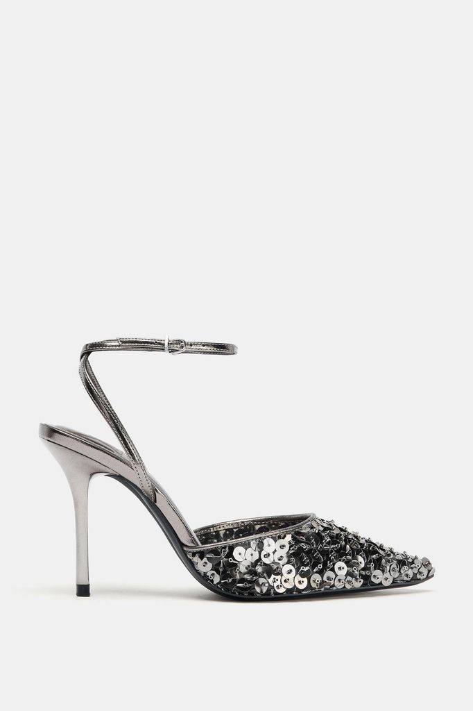 Sequin High Heel Shoes