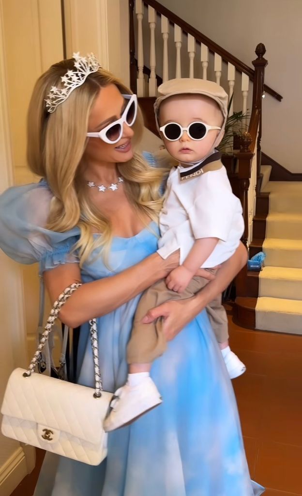Photo shared by Paris Hilton on Instagram Stories January 27 2023 of her son Phoenix's first birthday party, which had a "Sliving Under the Sea" theme.