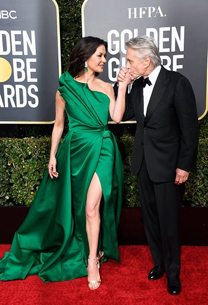 catherine zeta jones michael douglas golden globes