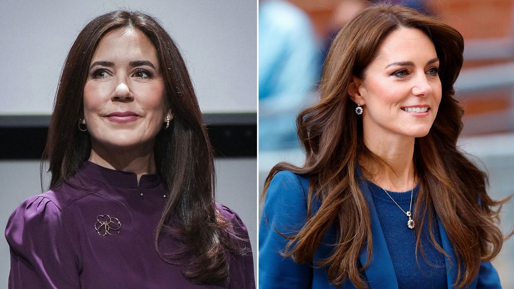 split image of Kate and Mary with bouncy blowdrys