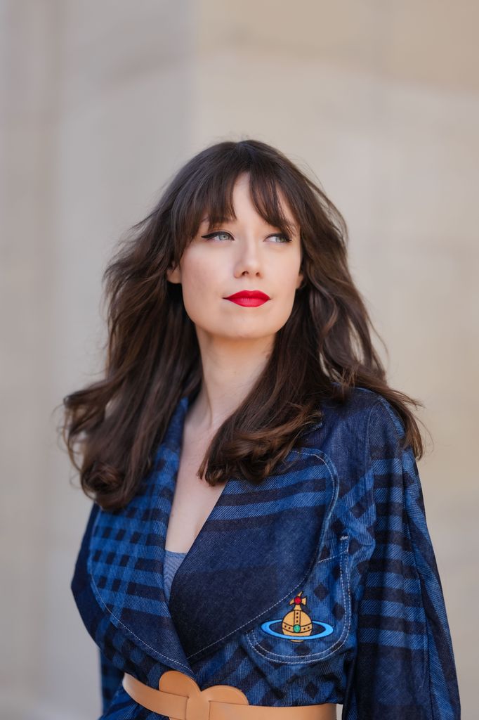 Marion Felicite French fringe bangs haircut.