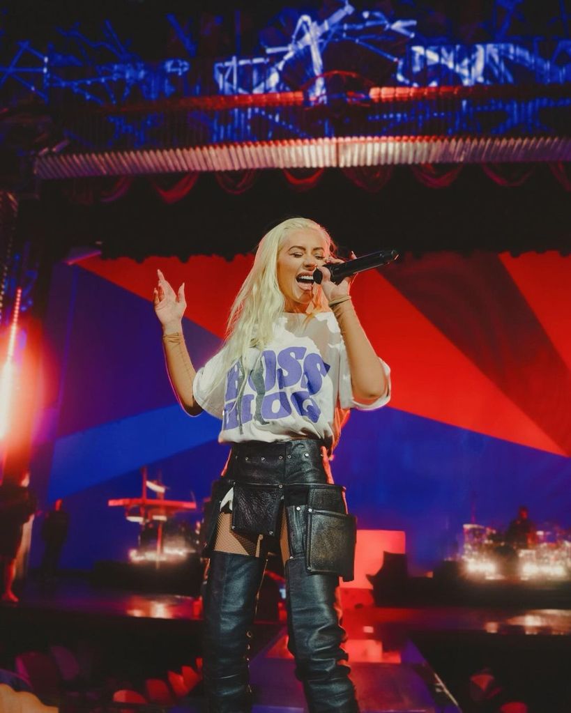 Christina is currently performing in Las Vegas