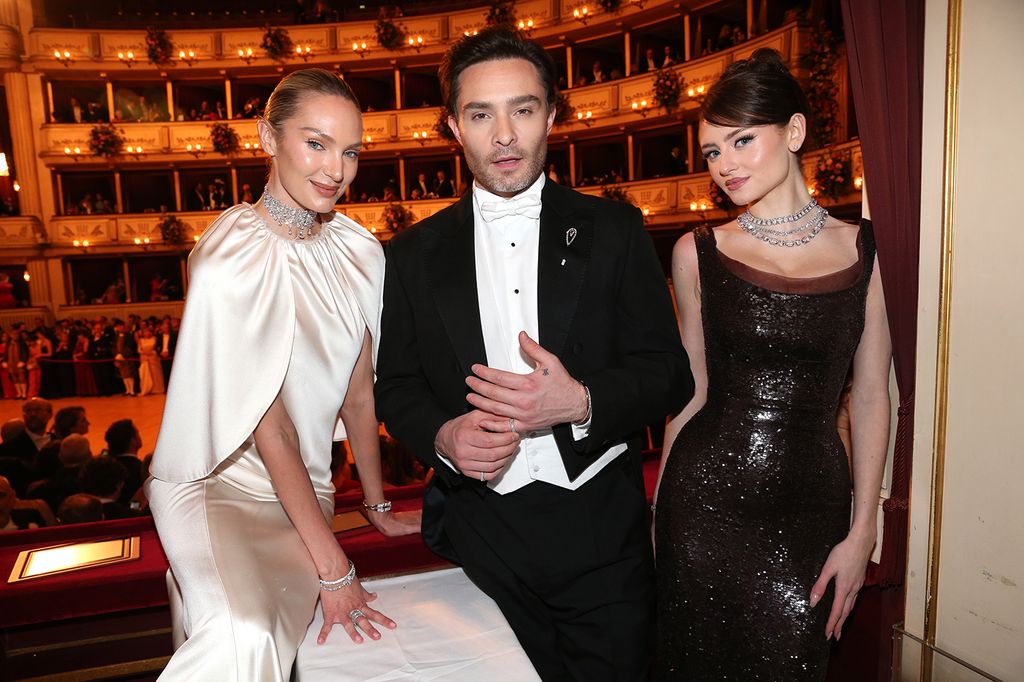 Candice Swanepoel, Ed Westwick and Leni Klum during the 67th Vienna Opera Ball 