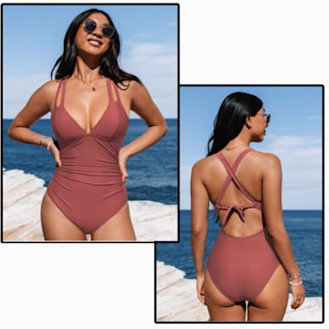 cupshe flattering swimsuit minimalist