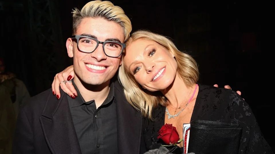 Kelly Ripa with her oldest child, Michael Consuelos