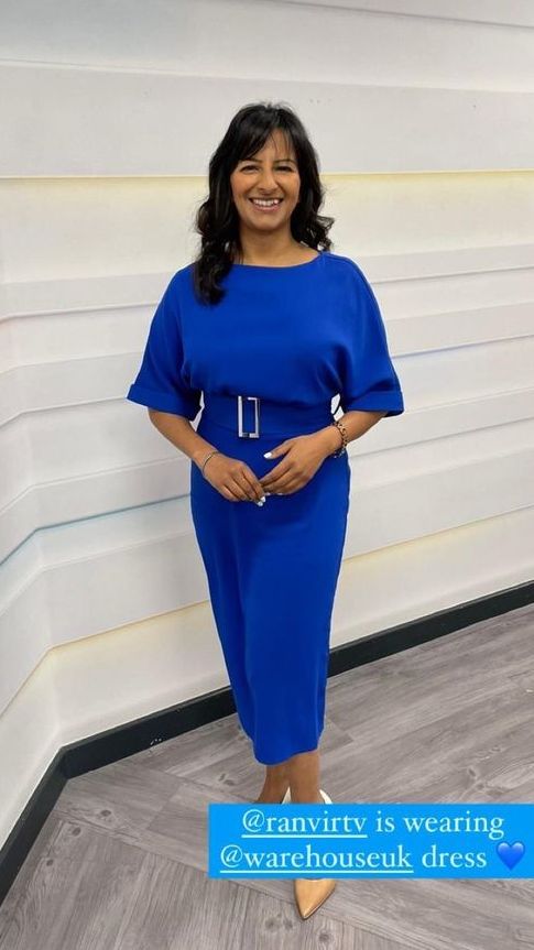 Ranvir Singh stunned in the brightest blue dress on Good Morning Britain
