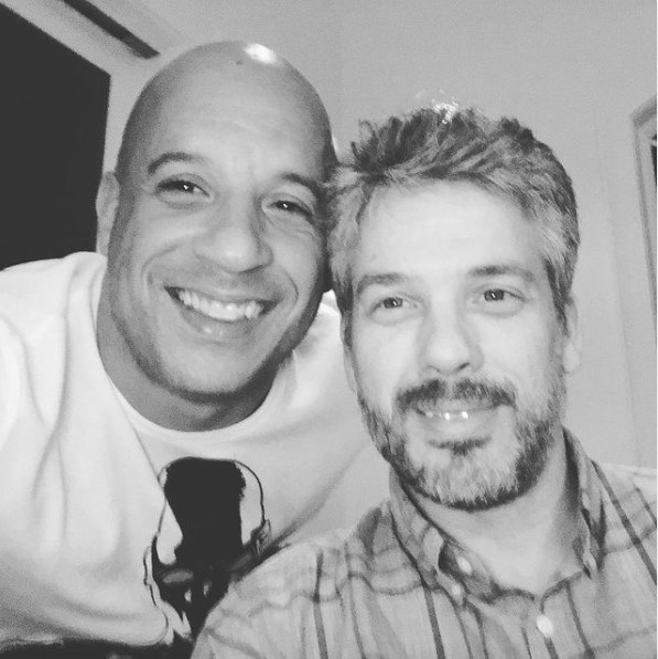 Vin Diesel and his twin Paul