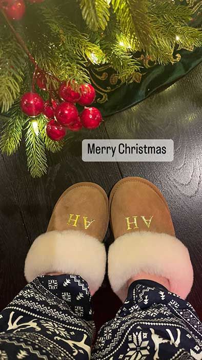 Amandas Christmas slippers