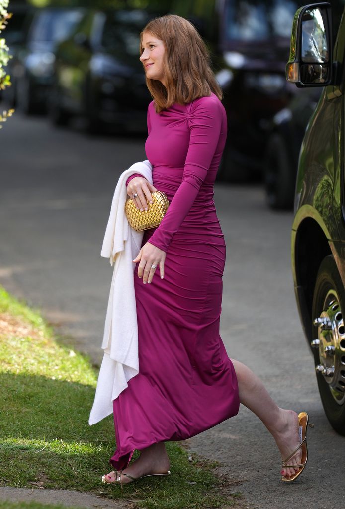 Jennifer Gates arriving at Eve Jobs' wedding