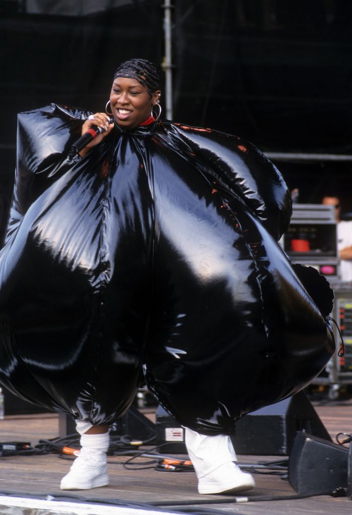 Missy Elliot performs at Lilith Fair at Jones Beach, New York, New York, July 16, 1998.