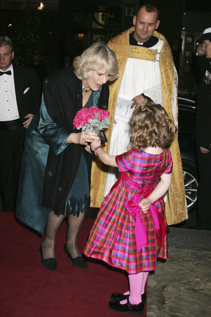 She met the future Queen Camilla at a carol concert in 2006
