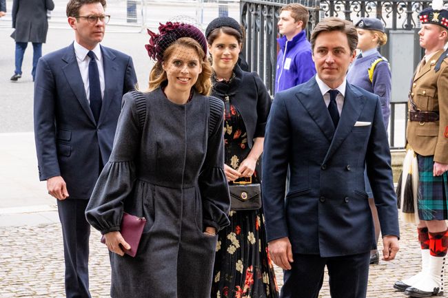 princess beatrice and eugenie prince philips service