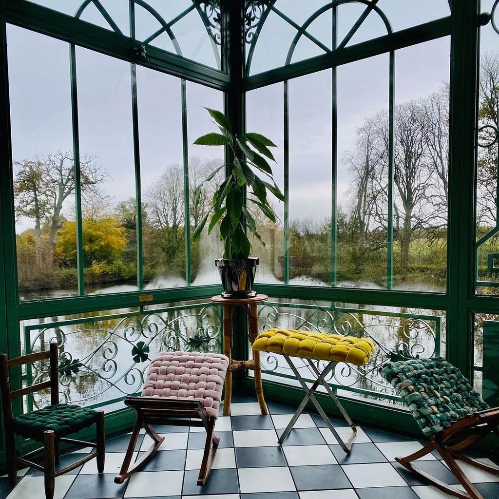 The Strawbridge's have a stunning conservatory in their 'winter garden'