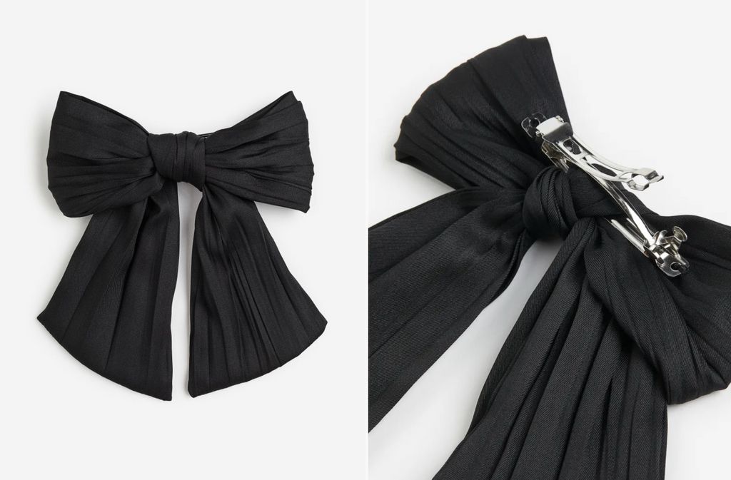 H&M black hair bow for women