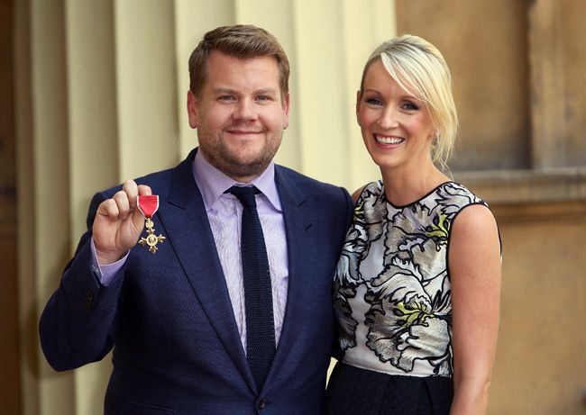 james corden made obe at buckingham palace
