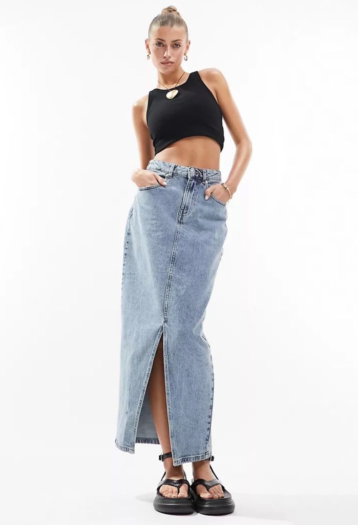 Discover more than 85 denim trouser skirt latest - in.cdgdbentre