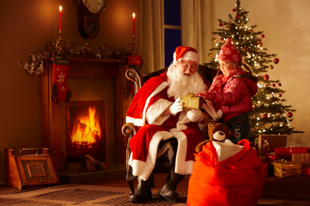 Meet Father Christmas at the Eden Project, Cornwall