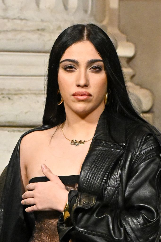 Madonna’s daughter Lourdes Leon steals the show in daring fishnet catsuit in Paris