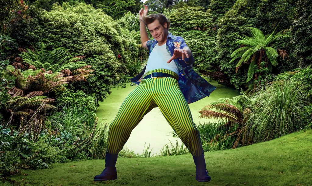 Jim Carrey as Ace Ventura poses for a photo in December 1995 in Los Angeles, California.