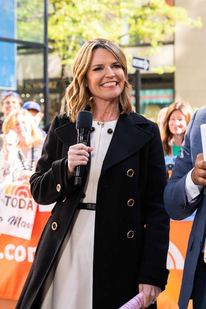 Savannah Guthrie outside the Today plaza