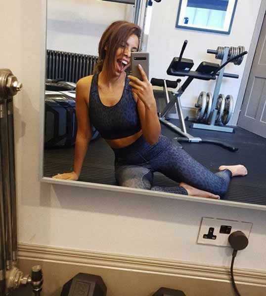 rochelle humes home gym